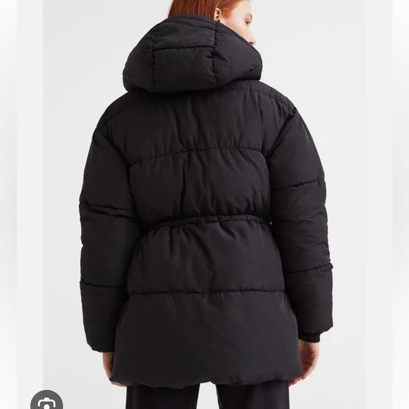 H&M tie waist puffer jacket size small - Picture 3 of 3